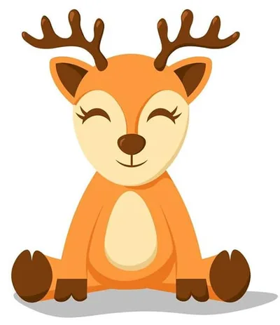Dessin de cerf pour Cartoon Cake