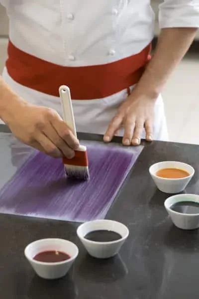Colorant alimentaire beurre de cacao coloré