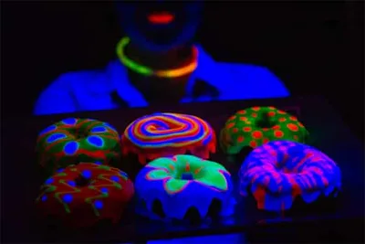 Colorant alimentaire fluorescent