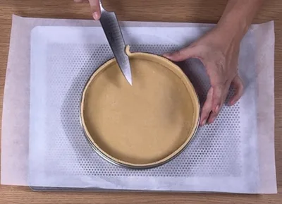 tarte comment foncer un cercle