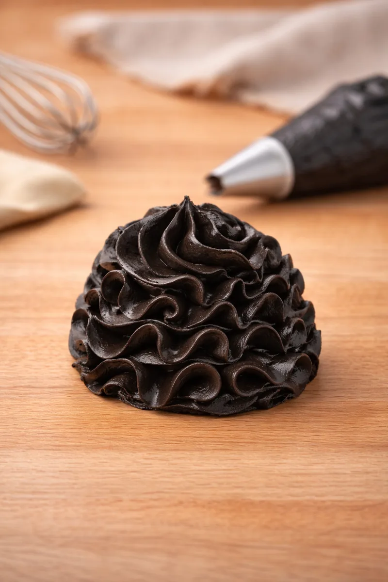 Crème au beurre noire