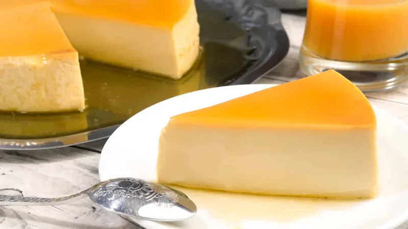 Crème caramel renversée