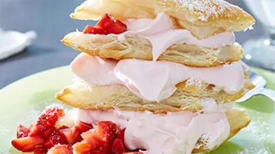 Crème pâtissière fruits rouges