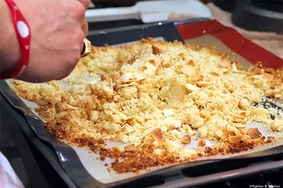 Crumble sur plaque