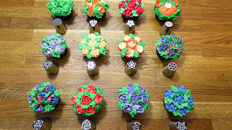 Douilles russes pour décoration de gâteaux fleuris