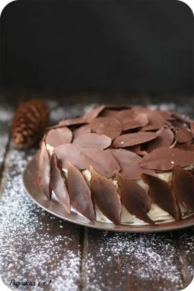 feuille en chocolat