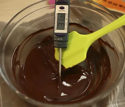 Feuille en chocolat
