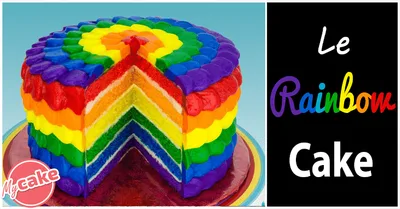 Rainbow Cake, le gâteau arc en ciel remplie d’une multitude de couleurs !
