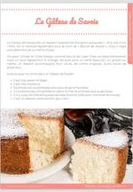 Fiche recette MyCake Academy