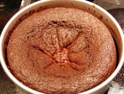 Gâteau raté retombé