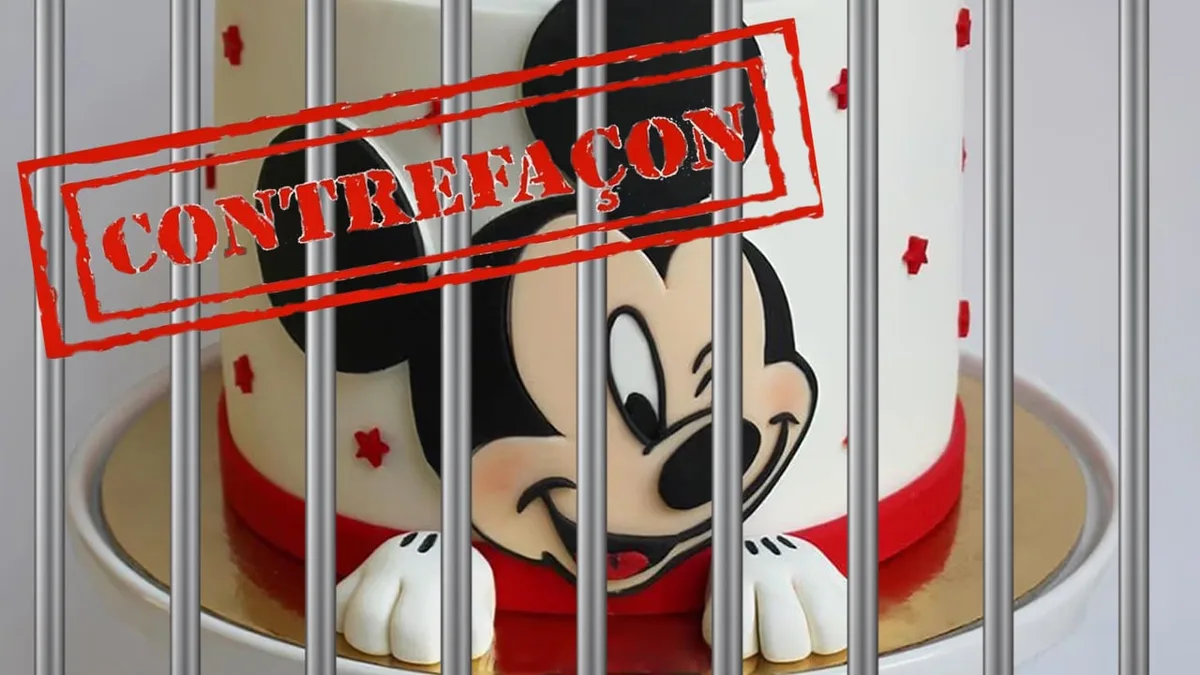Gâteau sous licence - droit auteur et contrefaçon