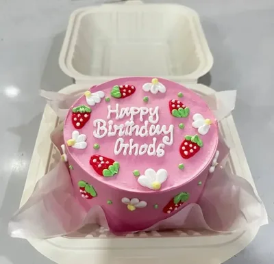 Layer Cake Fraisier façon Bento