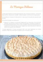 Fiche recette MyCake Academy