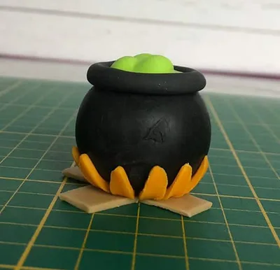 Modeler un chaudron - boudin