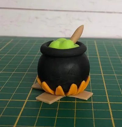 Modeler un chaudron - louche