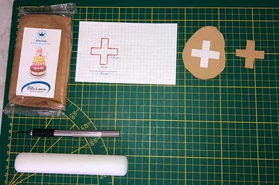 Modeler un chaudron - pâte à sucre marron