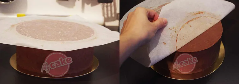 Enlevez délicatement le papier cuisson