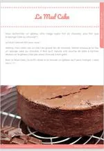 Fiche recette MyCake Academy
