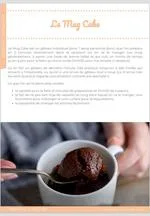 Fiche recette MyCake Academy
