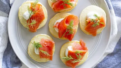 Pancakes saumon