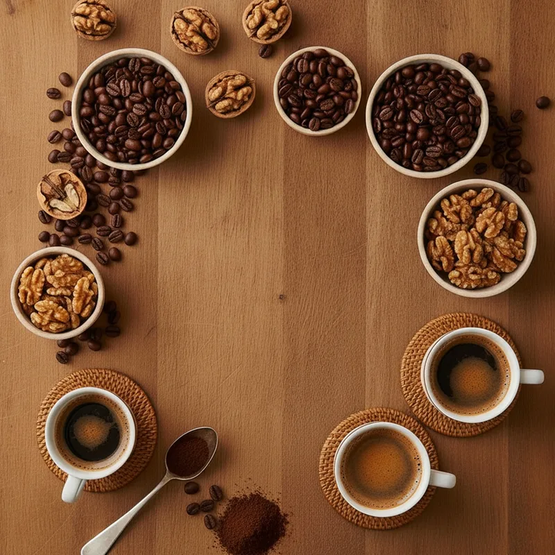 café et noix