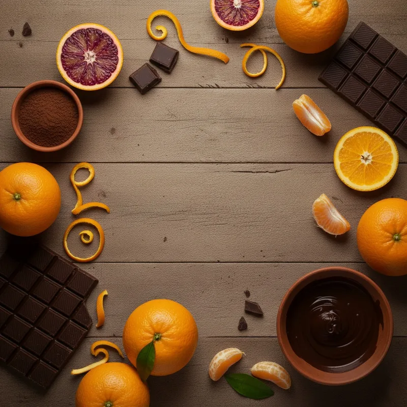 orange et chocolat noir
