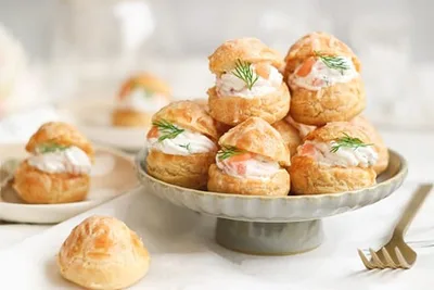 Pâte à choux au saumon