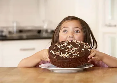 Dégustation gâteau au chocolat