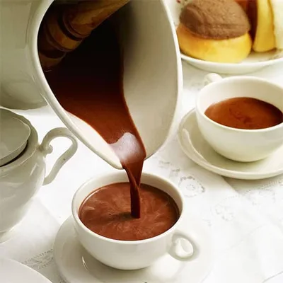 Chocolat chaud avec les restes de chocolat