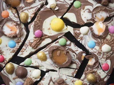 Tablette de chocolat reconstituée