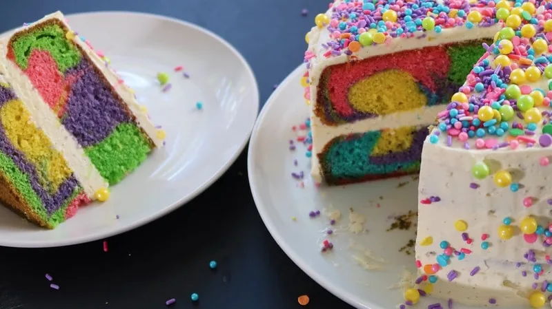Rainbow Cake, le gâteau arc en ciel remplie d’une multitude de couleurs ! 9