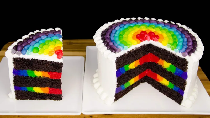 Rainbow Cake, le gâteau arc en ciel remplie d’une multitude de couleurs ! 13