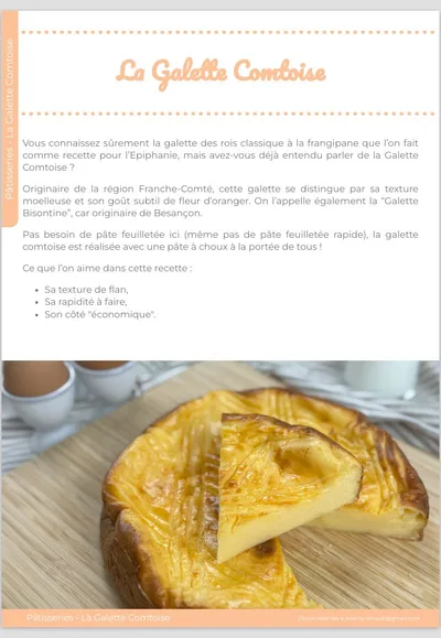 Fiche recette MyCake Academy
