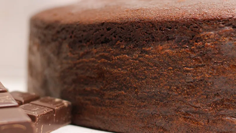 Sponge cake chocolat