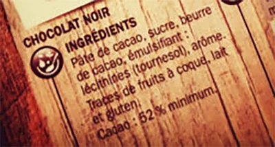 Sans gluten ingrédients