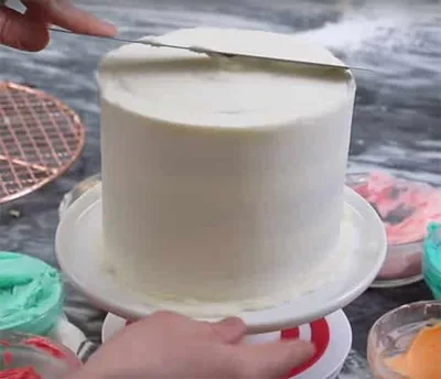 Shag Cake - Faire un crumb coat