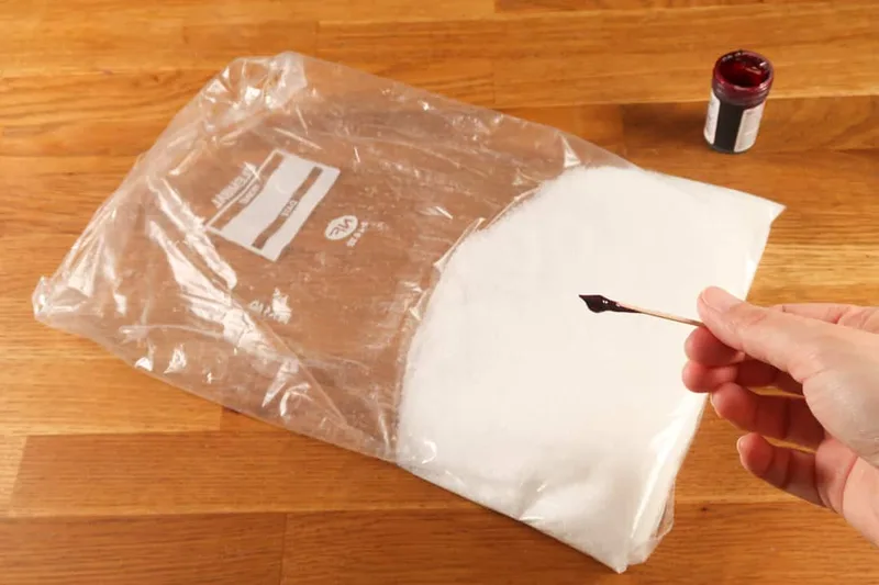 Prendre du colorant en gel