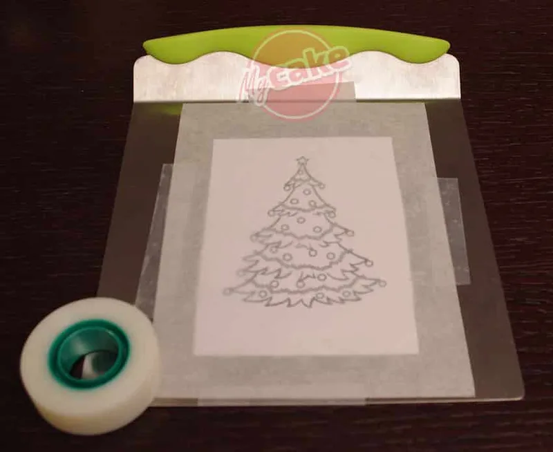 Scotchez le papier sulfurisé
