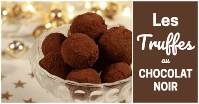 Truffe au chocolat noir