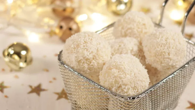 Truffe au chocolat blanc