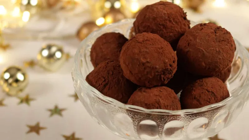 Truffe au chocolat noir
