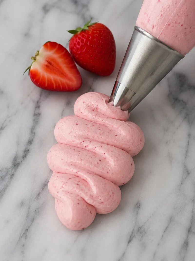 Aromatiser creme au beurre fraise