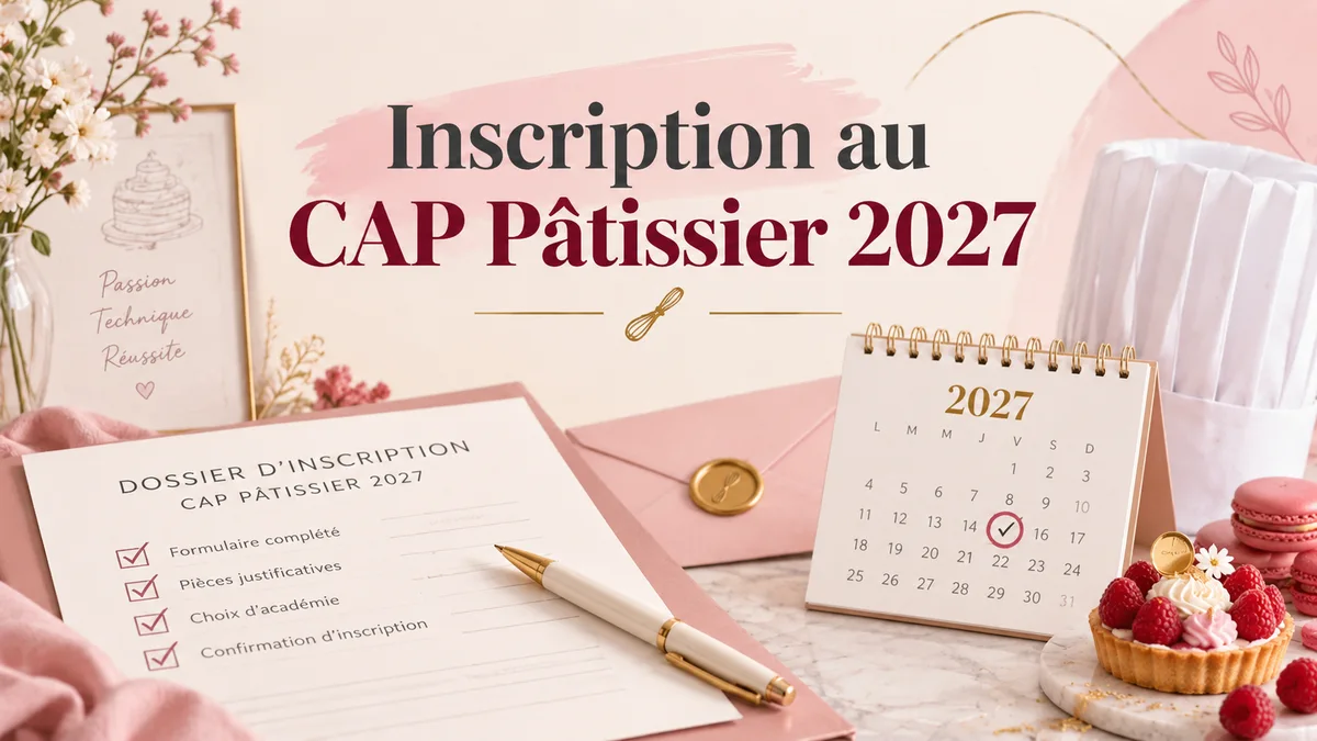 Inscription au CAP Pâtissier 2027 : quand, où et comment s’inscrire ?