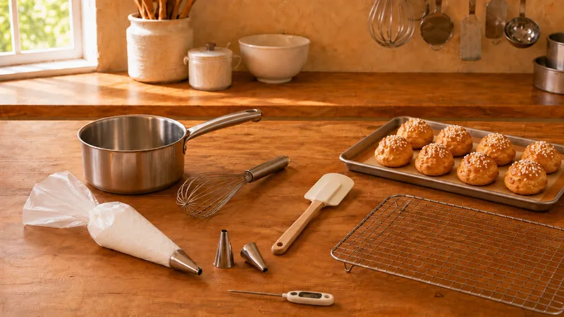 Matériel pour faire de la pâte à choux
