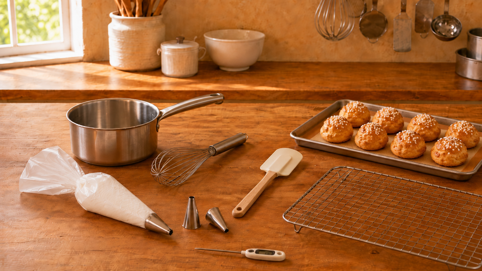 Matériel pour faire de la pâte à choux