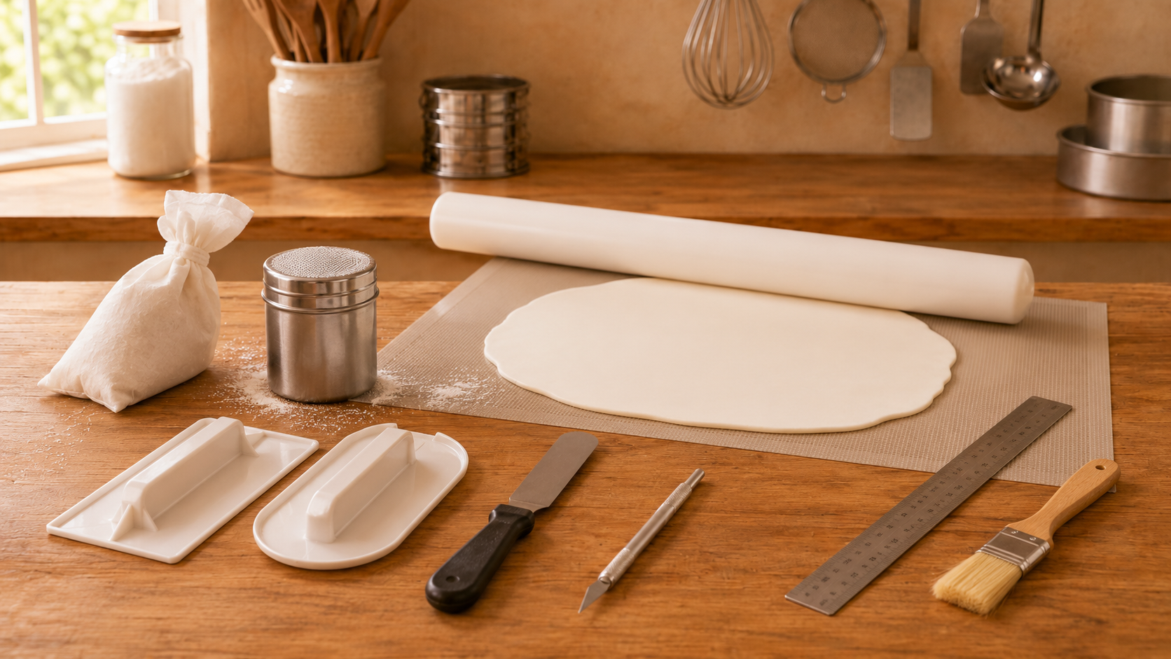 Matériel pour recouvrir un layer cake