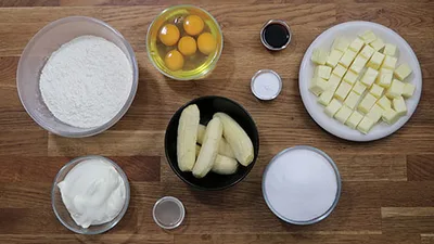 Banana Cake, le gâteau à la banane moelleux mais avec un bon maintien ! 2