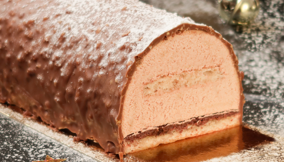 Bûche au Chocolat - La Crème Namelaka montée