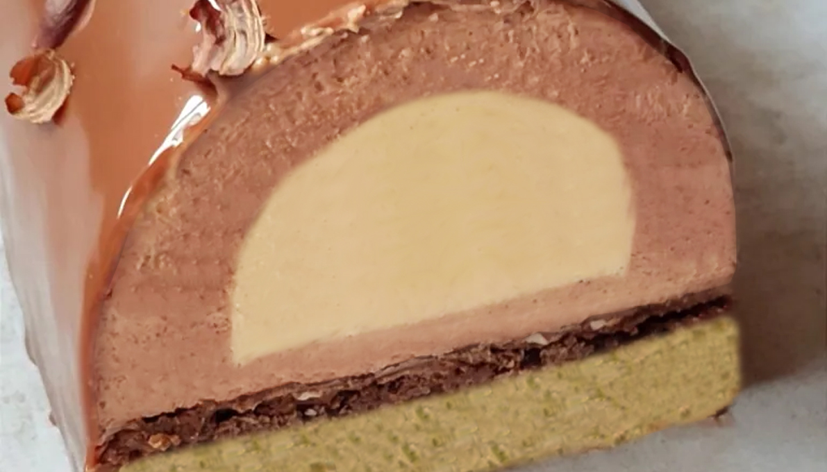 Bûche Citron-Praliné - La Mousse