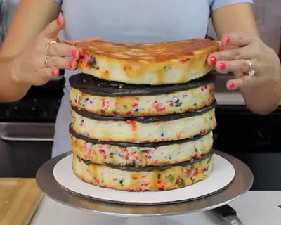 Mettez votre gâteau dessus